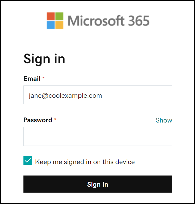 Office365 sign into Office